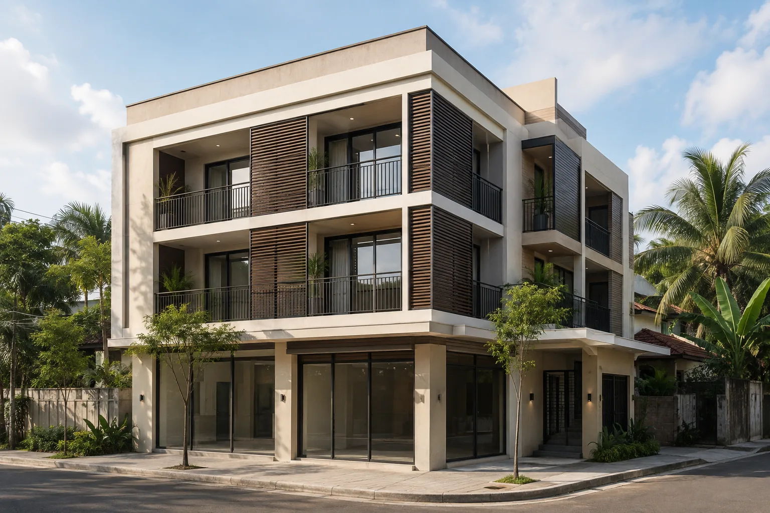 Cornerstone Mixed-Use — architectural concept, primary view