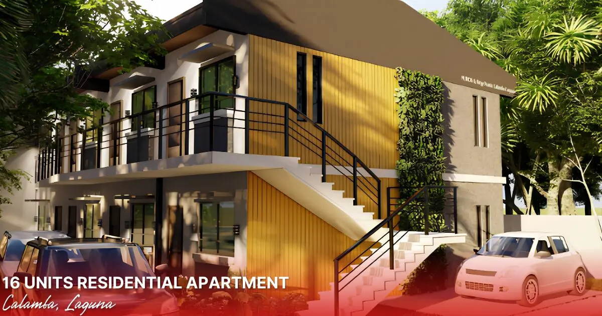 Design visualization for a 16-unit residential apartment in Calamba, Laguna