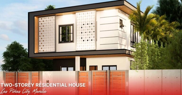 Two-storey residential house design in Las Piñas City
