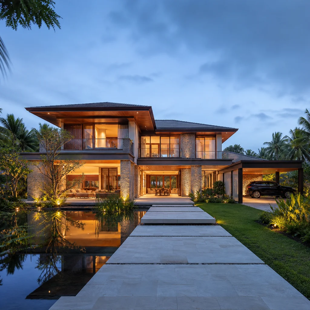 Construction Company in the Philippines 2 11 resort inspired tropical house
