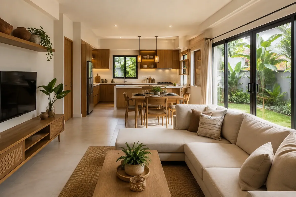 How to Choose a Construction Company in Laguna: 2026 Guide 3 Concept render of a renovated living and dining interior for Laguna project planning