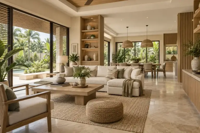Construction Company in the Philippines 4 Renovation concept of a warm open-plan living and dining interior